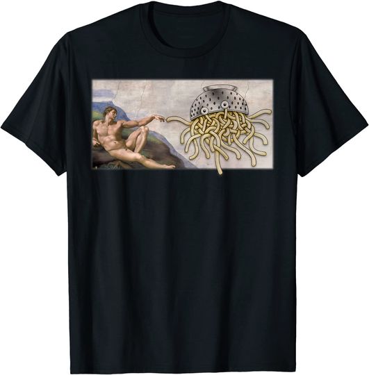 FSM Creation of Adam Touched By His Noodly Appendage Shirt