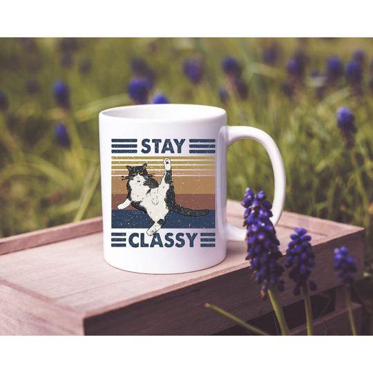 Stay Classy Cat Coffee Mug
