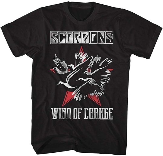 Scorpions German Rock Band Wind of Change Black Adult T-Shirt