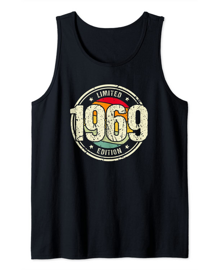 Retro 52 Year Old Vintage 1969 Limited Edition 52nd Birthday Tank Top