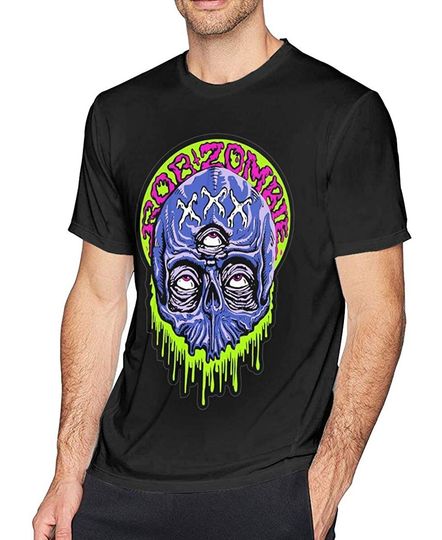 SeanDouglas Mens Rob Zombie Tops Shirt Hip-hop Short Sleeve Tshirts