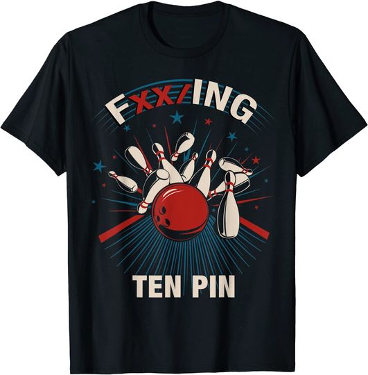 Fun Bowling Tee For Men & Women T-Shirt