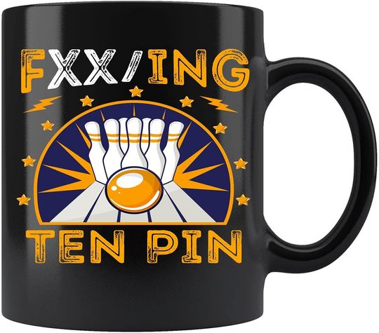 FXXing Ten Pin Bowling Ceramic Coffee Mug Tea Cup