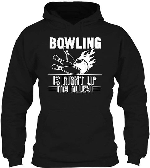Six Banana Bowling is Right Up My Alley Adult Hoodie