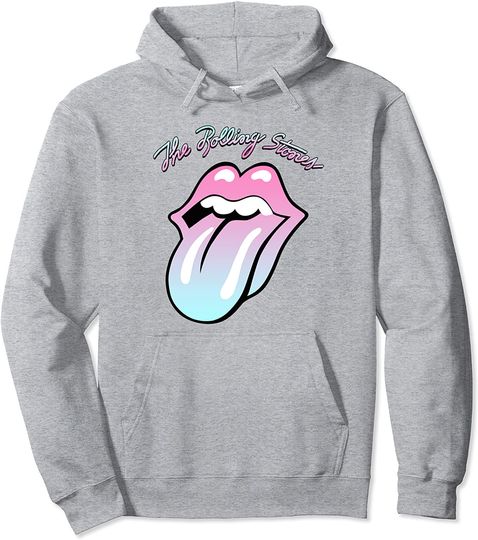  Rolling Stones Gradient Tongue Pullover Hoodie