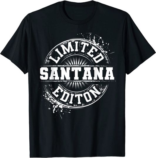 Santana Funny Surname Family Tree Birthday Reunion Gift Idea T-Shirt