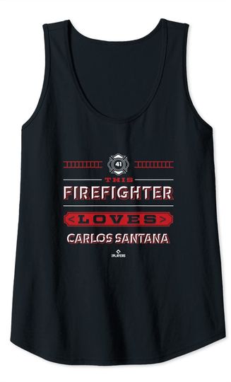 This Firefighter Loves Carlos Santana Tank Top