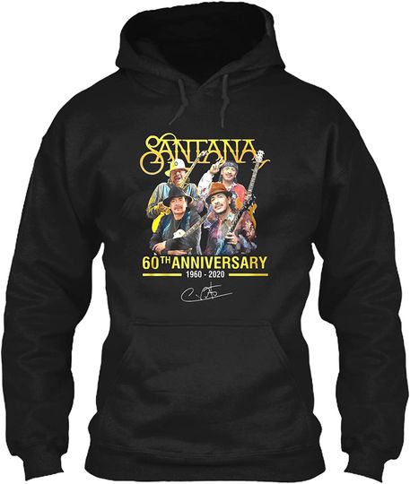 Santana 60th Anniversary Music Carlos Santana Graphic Hoodie