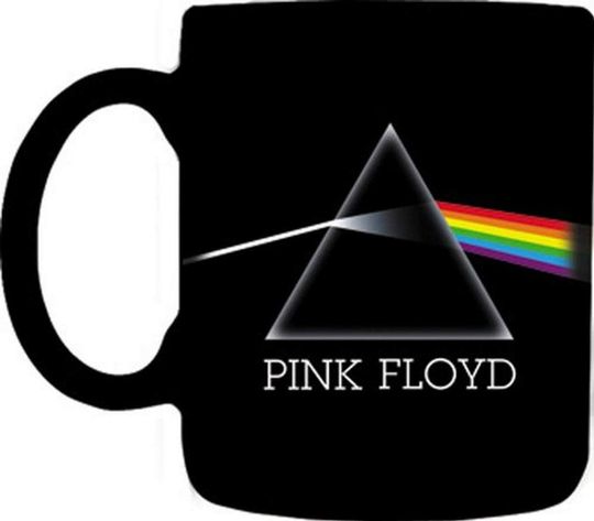 Mugs Pink Floyd-Dark Side of Moon Designed Mug, 12-Ounce, Black
