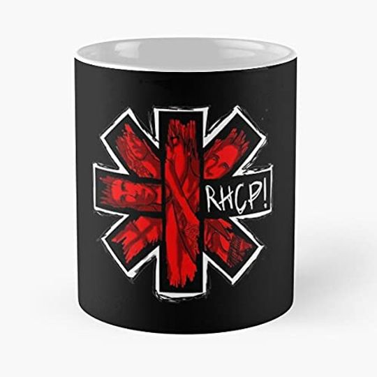 Red Hot Rhcp Chili Peppers Band Best 11 Ounce Ceramic Coffee Mug