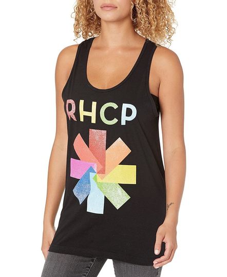 Red Hot Chili Peppers  Colorful Asterisk Tank Top