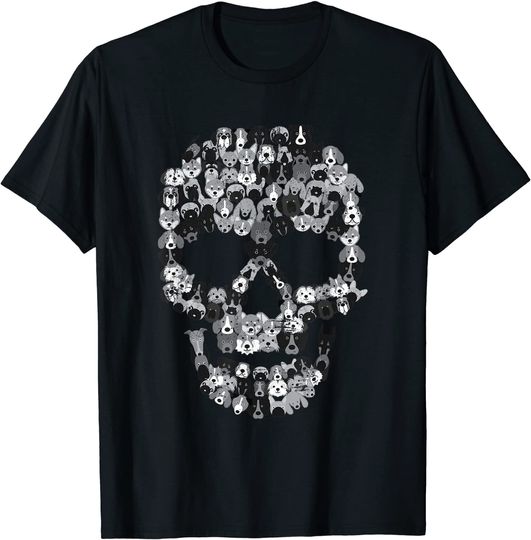 Dog Skull - Creepy Puppy Skeleton - Halloween Party Outfit T-Shirt