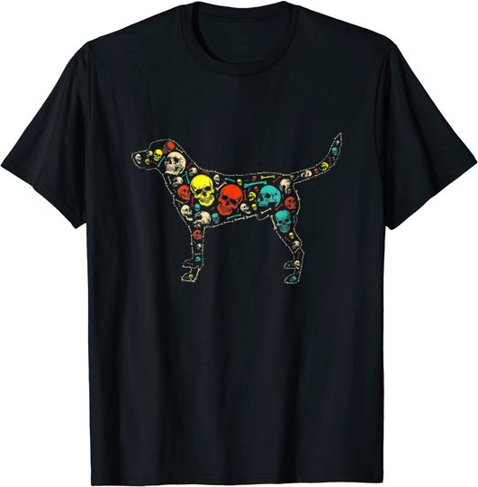 Labrador Dog Skull Halloween T-Shirt