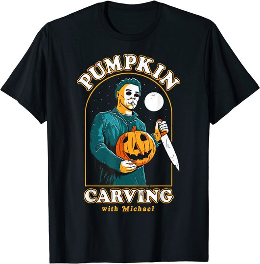 Carving With Michael Pumpkin T-Shirt