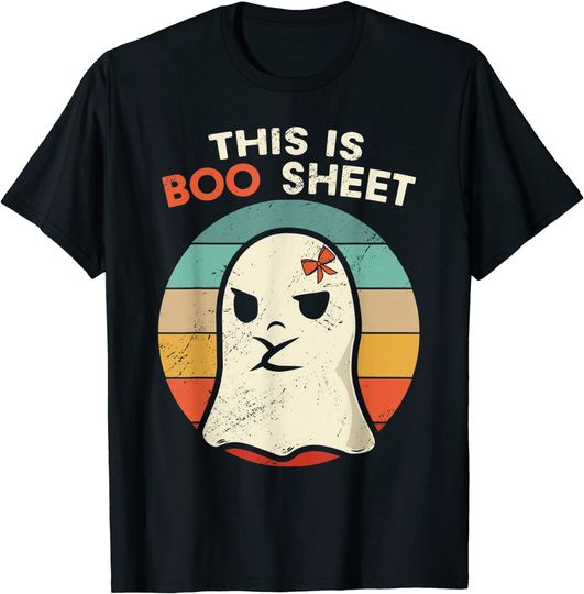 This Is Boo Sheet Ghost Retro Halloween 2021 T-Shirt