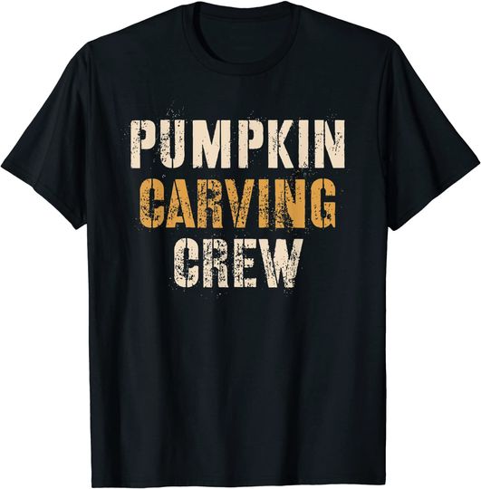Pumpkin Carving Crew Halloween Carve Farmer Carver T-Shirt