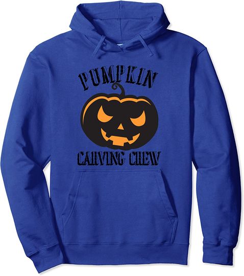 Pumpkin Carving Crew Halloween Jack O'lantern Carvers Pullover Hoodie