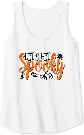 Let's Get Spooky Halloween Teacher Cute Tank Top