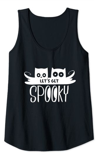Let's Get Spooky Owls Halloween Gift Tank Top