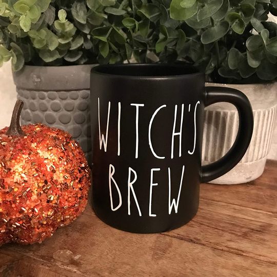 Season Of The Witch Rae Dunn Inspired Witch's Brew Halloween Mug