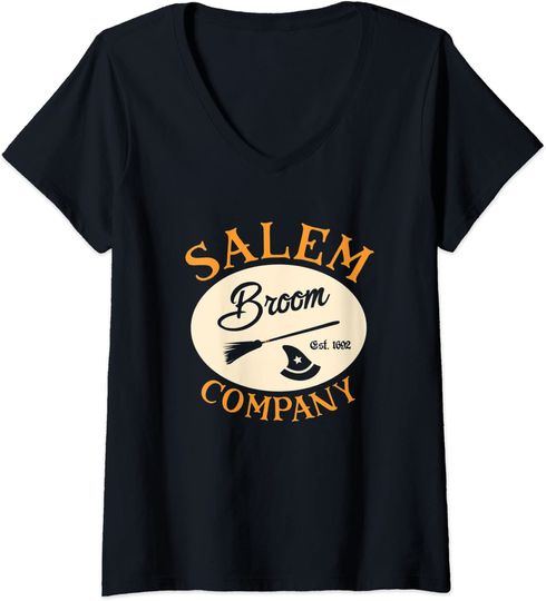 Salem Broom Company 1692 Halloween Witch Hat Broomstick Gift  T-Shirt