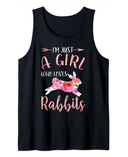 I'm Just A Girl Who Loves Rabbits Tank Top