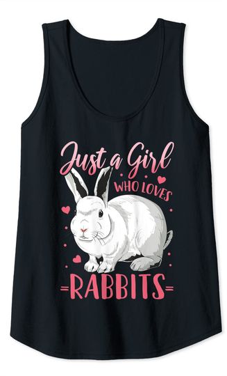 Just A Girl Who Loves Rabbits Tank Top