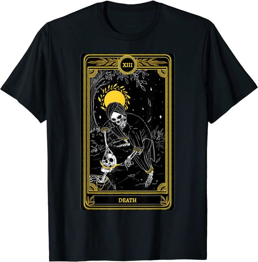Blackcraft Vintage Death The Hanged Man Tarot Card Christmas T-Shirt