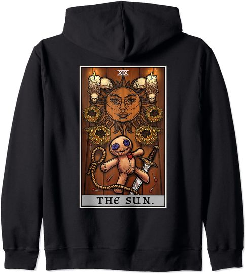 The Sun Tarot Card Halloween Voodoo Doll Witch Altar Hoodie