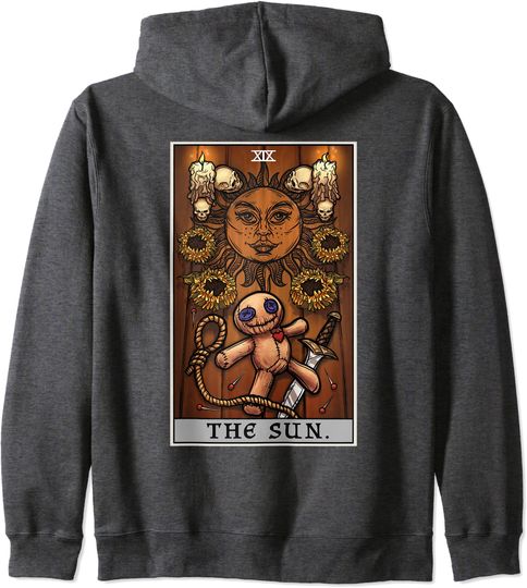 The Sun Tarot Card Halloween Voodoo Doll Witch Altar Hoodie