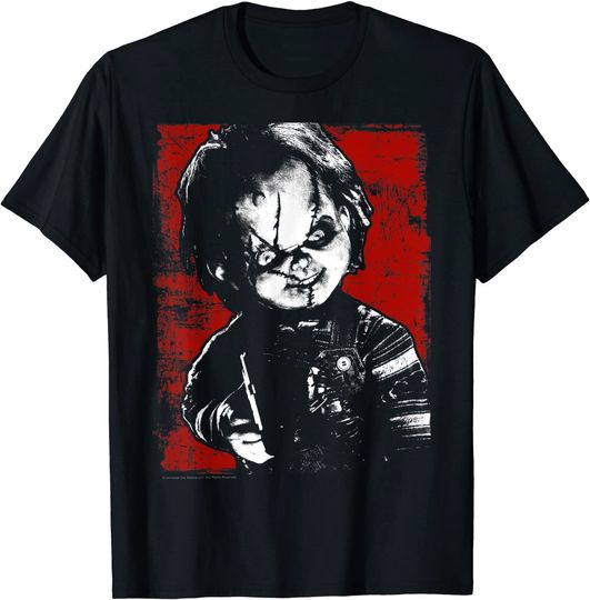 Child's Play Chucky Distressed Portrait T-Shirt