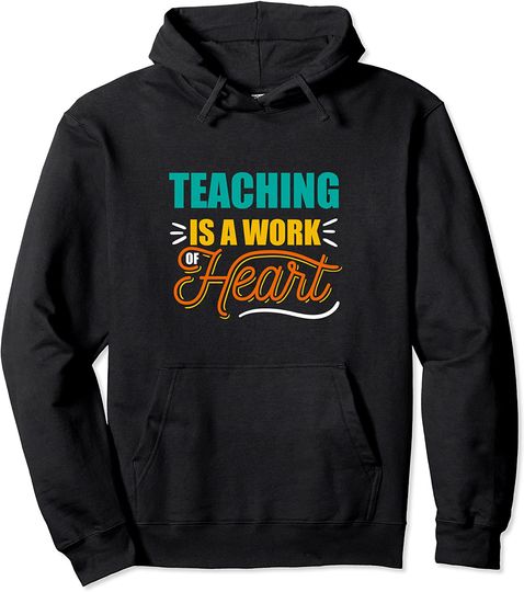 Teaching Is A Work Of Heart Retro Hoodie