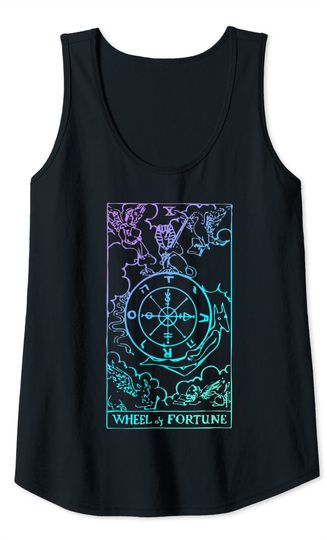 Wheel of Fortune Tarot Card Witchy Tank Top