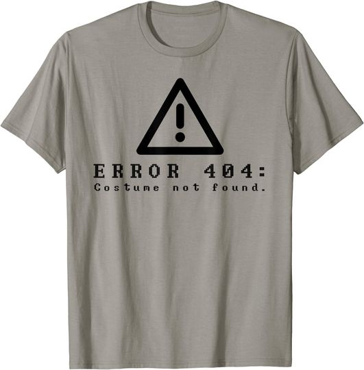 Error 404 Costume Not Found Halloween Computer T-Shirt