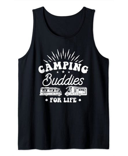 Travel Budddies Camping Buddies For Life Camper Motorhome Trailer Tank Top