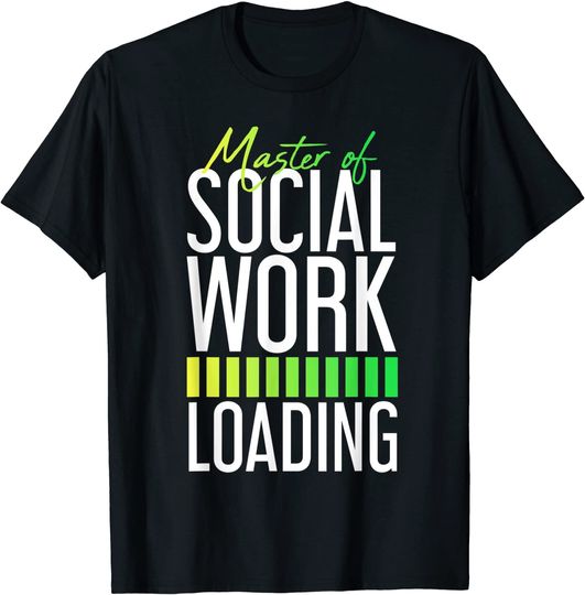 Master Of Social Work Loading Retro T-Shirt