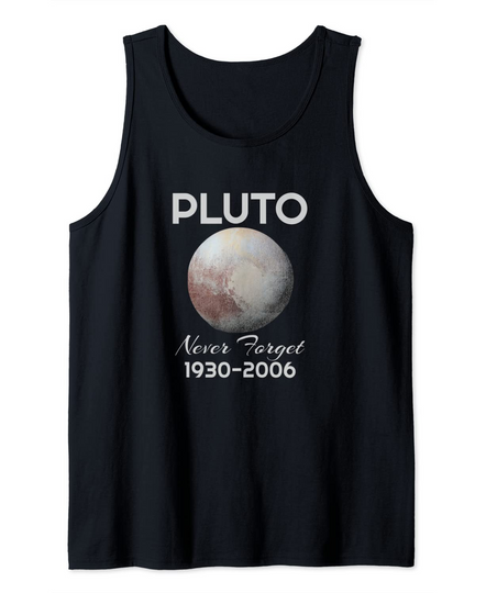 Never Forget Pluto Retro Space ScienceTank Top