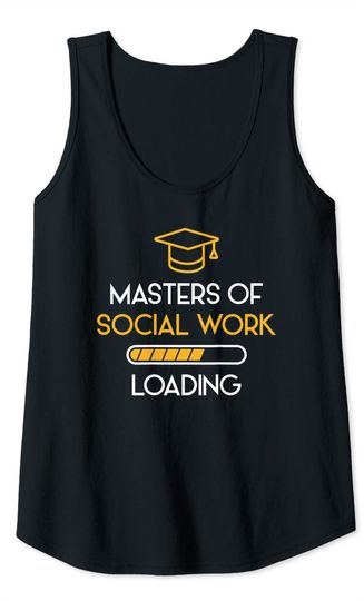 Masters Of Social Work MSW Graduation Future Social Worker Tank Top