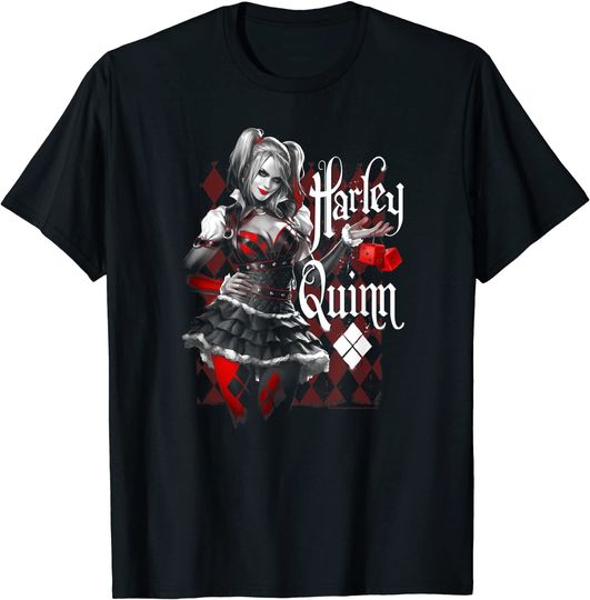 Arkham Knight Harley Quinn Dice T-Shirt