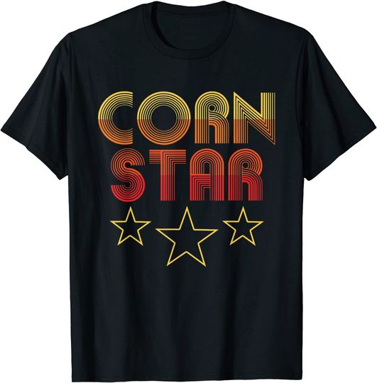 Corn Star Retro Cornhole Team T-Shirt