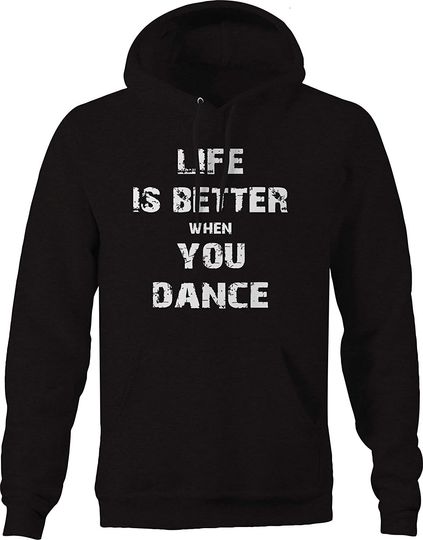 Life is Better When You Dance Retro Hoodies