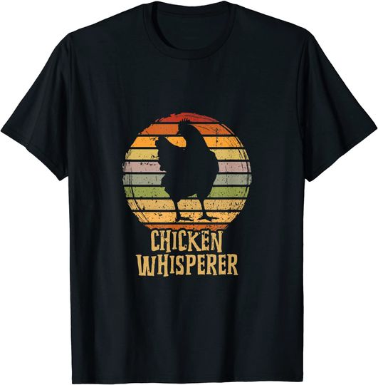 chicken farmer rooster woman funny girl Agriculture chickens T-Shirt