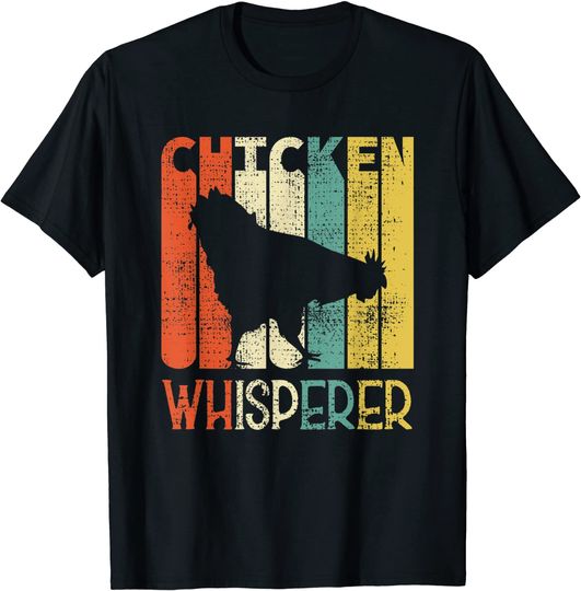 Retro Chicken Whisperer Funny Farmer Chicken T-Shirt