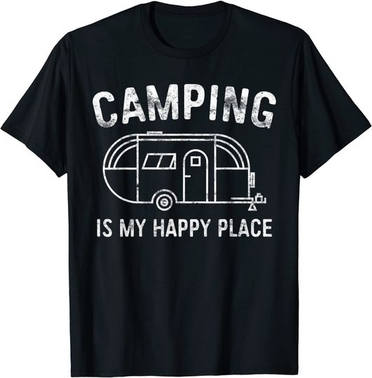 Camping Is My Happy Place T-Shirt
