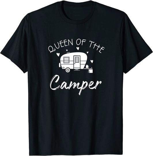 Queen Of The Camper RV Camper Road Trip Shirt