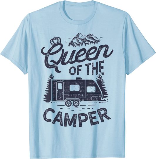 Queen Of The Camper Outdoor Camping T-Shirt