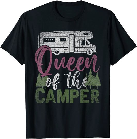 Queen Of The Camper Outdoors Camping T-Shirt