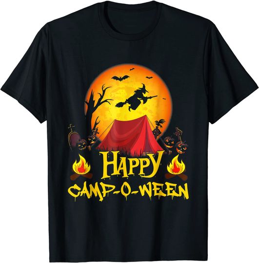 Happy Camp O Ween Camping Halloween Costume T-Shirt