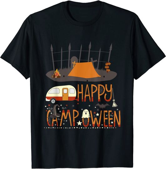 Happy Camp O Ween For Halloween Camping T-Shirt