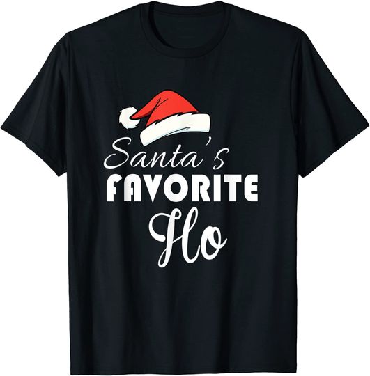 Santa's Favorite Ho Dirty Christmas Shirt for Women